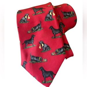 Alynn Neckwear Black Labrador Retriever - 💯 Silk